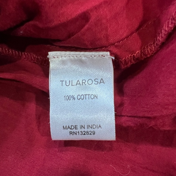 Tularosa Payton Lace Dress Burnt Cayenne 3/4 Sleeve Button Front Sz XS Revolve - Picture 9 of 14